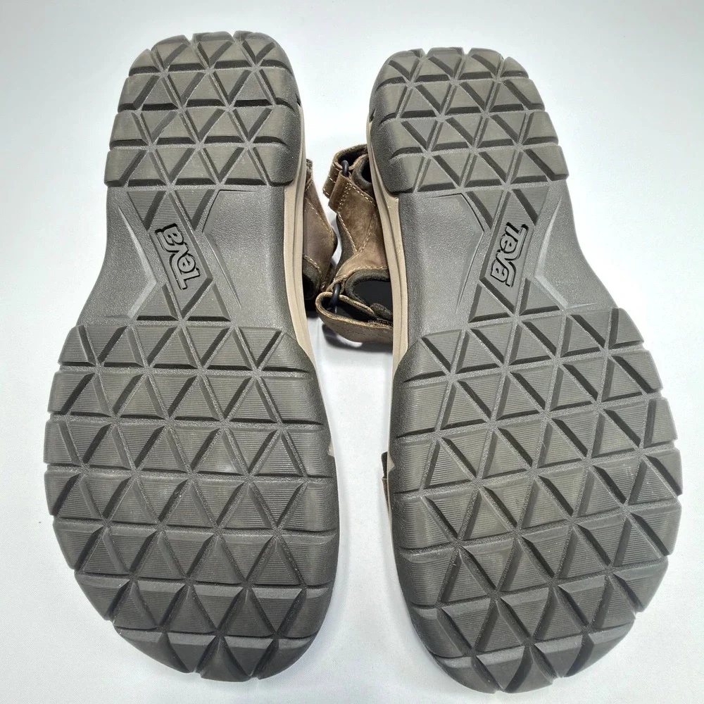Teva Terra Fi Lite Leather Sport Sandals Men's Size 13 Brown Hiking Outdoor